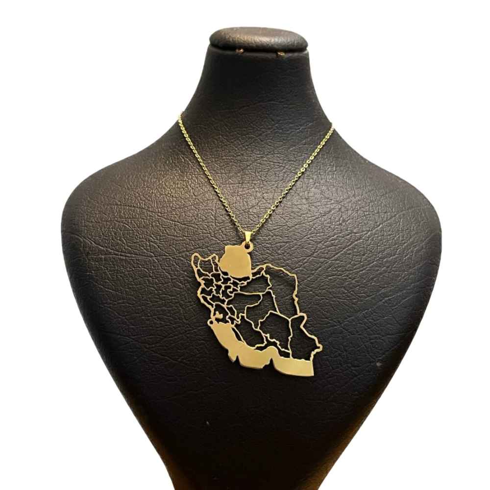 Collier minimaliste Modèle Carte de l'Iran