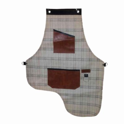 Tablier de barista en cuir et tissu – Design classique et polyvalent