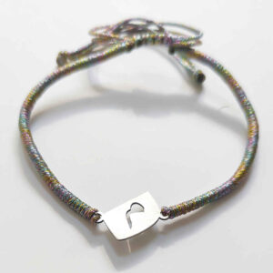 Bracelet en fil argenté persan minimaliste – Design Mim