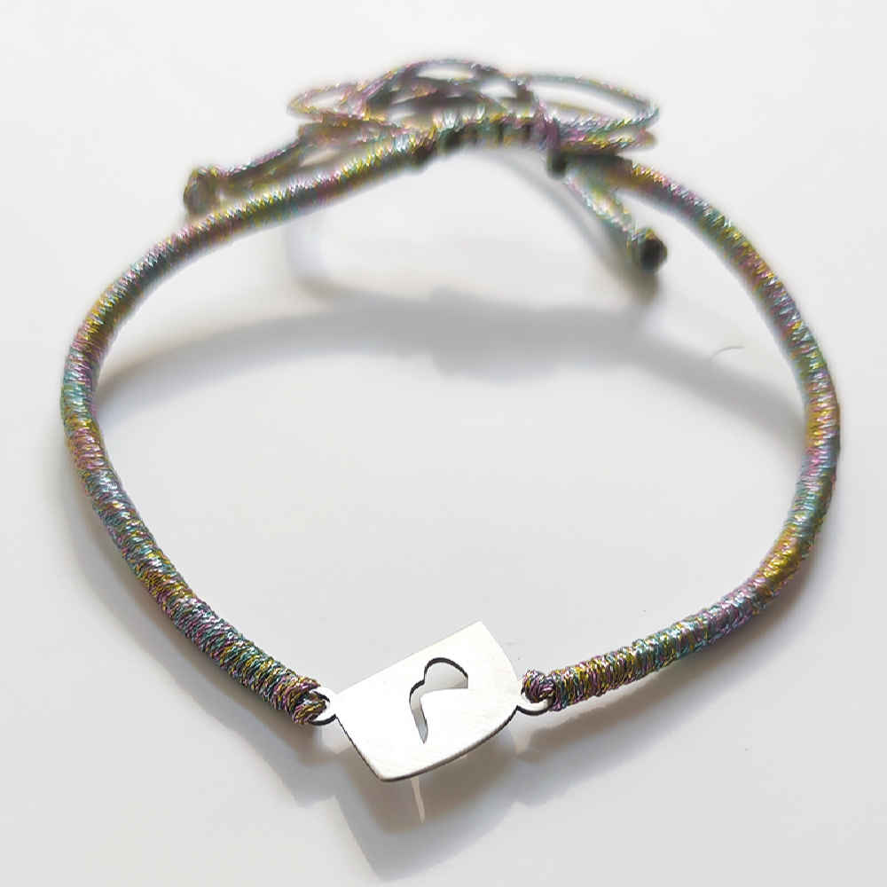 Bracelet en fil argenté persan minimaliste – Design Mim