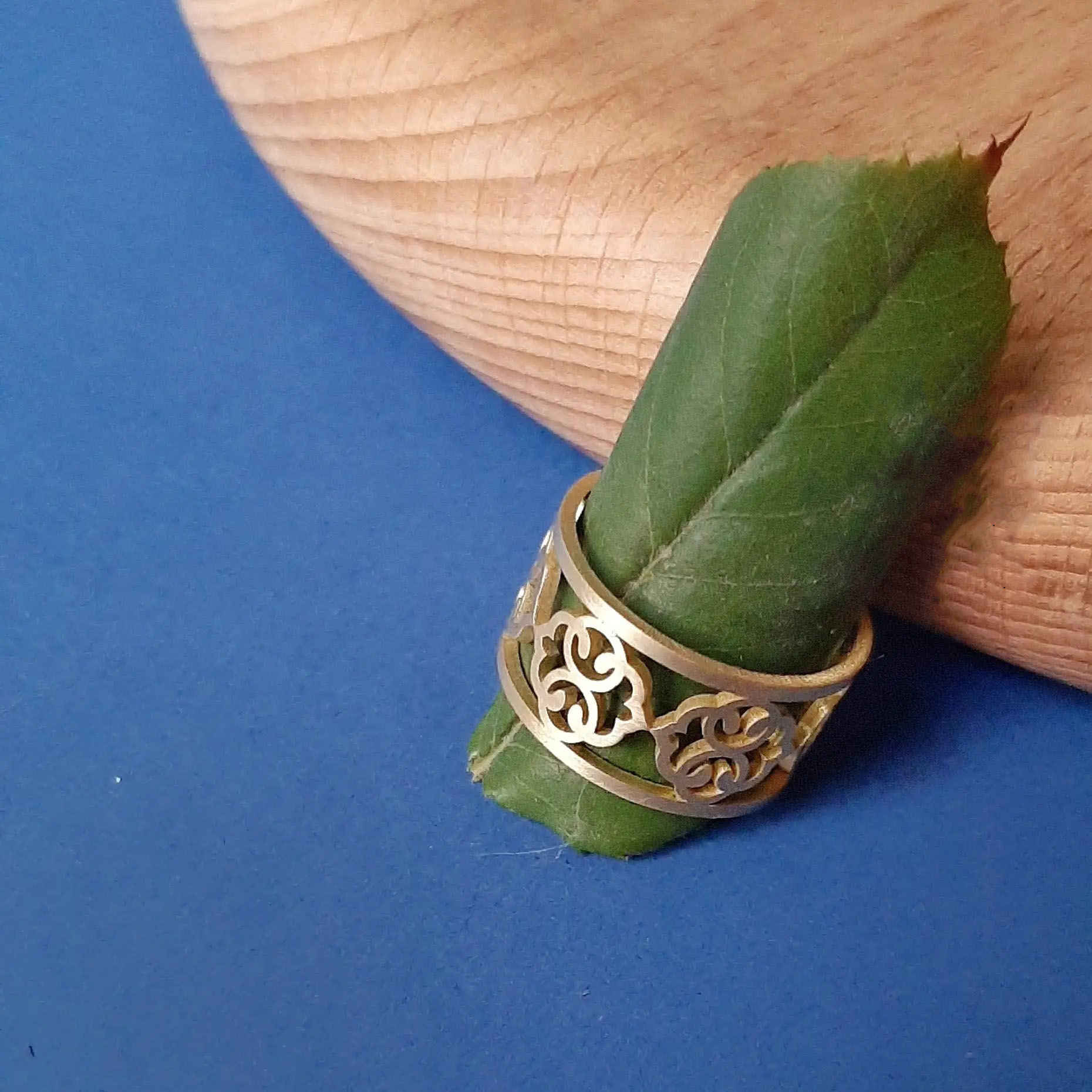 Filigree Brass Ring Artisan for Women Sanam