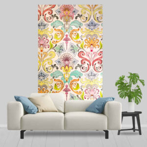 Tenture Murale Florale Intriquée Persane