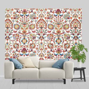 Tenture Murale Florale Intriquée Persane Farsh