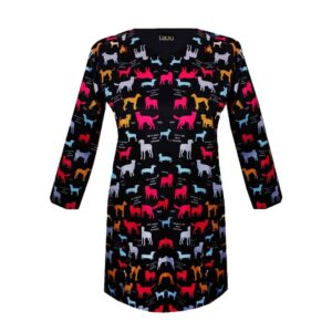 Blouse vétérinaire noire pour femme – Chic et pratique