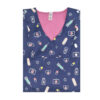 Blouse médicale bleue pour femme – Vive et fonctionnelle