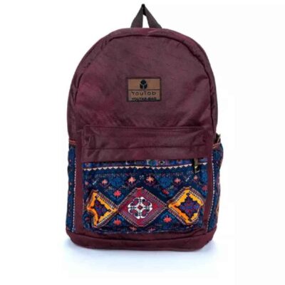 Sac à dos ethnique persan pour femmes modèle Maroon