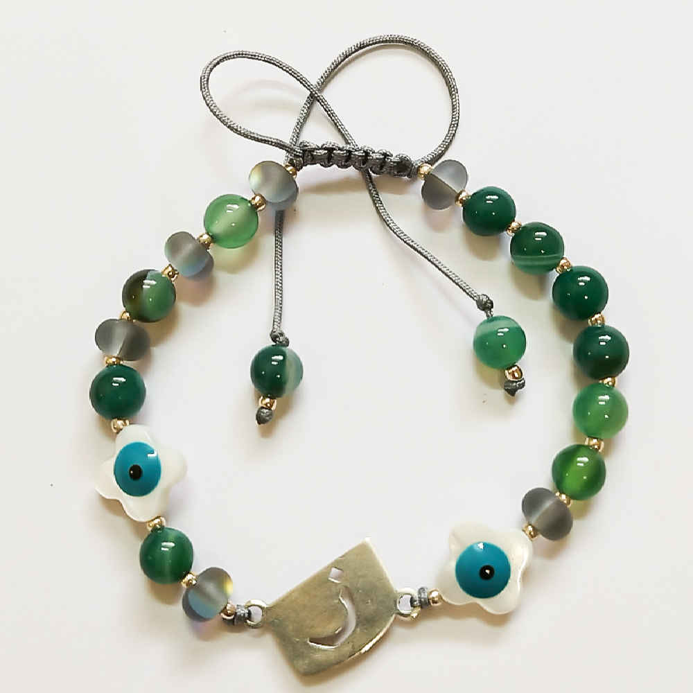 Bracelet Perlé en Argent Persan pour Femme – Modèle Z
