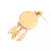 Boucle d'oreille plaquée or pour femmes, attrape-rêves