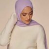 Châle Shayla en Chiffon Lilas pour Femmes