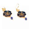 Boucles d'oreilles persanes plaquées or pour femmes, Eslimi