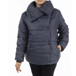Doudoune tendance pour femmes à manches longues avec fermeture éclair Rees