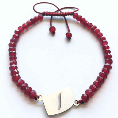 Bracelet Perlé en Argent Persan pour Femme – Modèle Alef