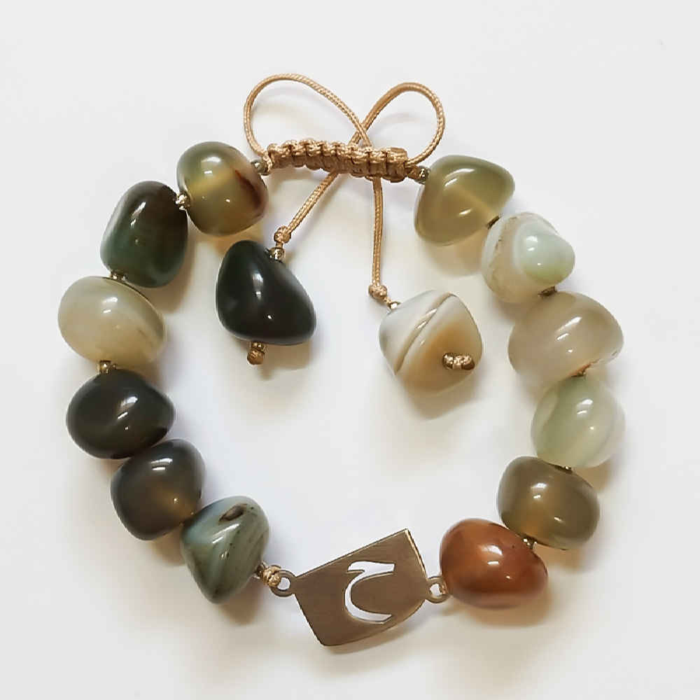Bracelet Perlé en Argent Persan pour Femme – Modèle Heh