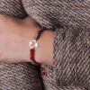 Bracelet Perlé en Argent Persan pour Femme – Modèle Grenade