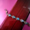 Bracelet en Argent avec Pierre Turquoise pour Femmes Lale