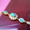 Bracelet en Argent avec Pierre Turquoise pour Femmes Nina