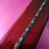 Bracelet en Argent avec Pierre Turquoise pour Femmes Vala