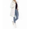 Puffer Jacket for Women Long Sleeve Zipper with Hood Foad