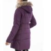Puffer Jacket for Women Long Sleeve Zipper with Hood Foad