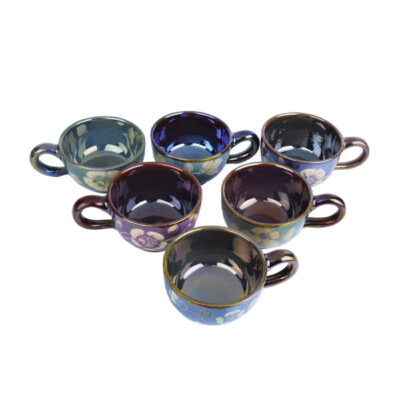 Ensemble de Tasses à Thé Persanes avec Soucoupe – Design Céramique Hamraz