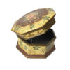 Boîte à bijoux en porcelaine artisanale au style vintage crème