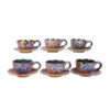 Ensemble de Tasses à Thé Persanes avec Soucoupe - Design Céramique Parisa