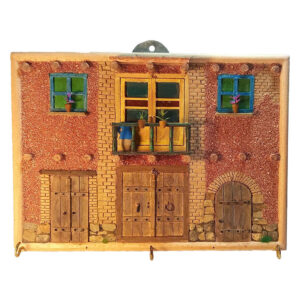 Porte-clés mural en bois persan fait main avec style traditionnel Maison
