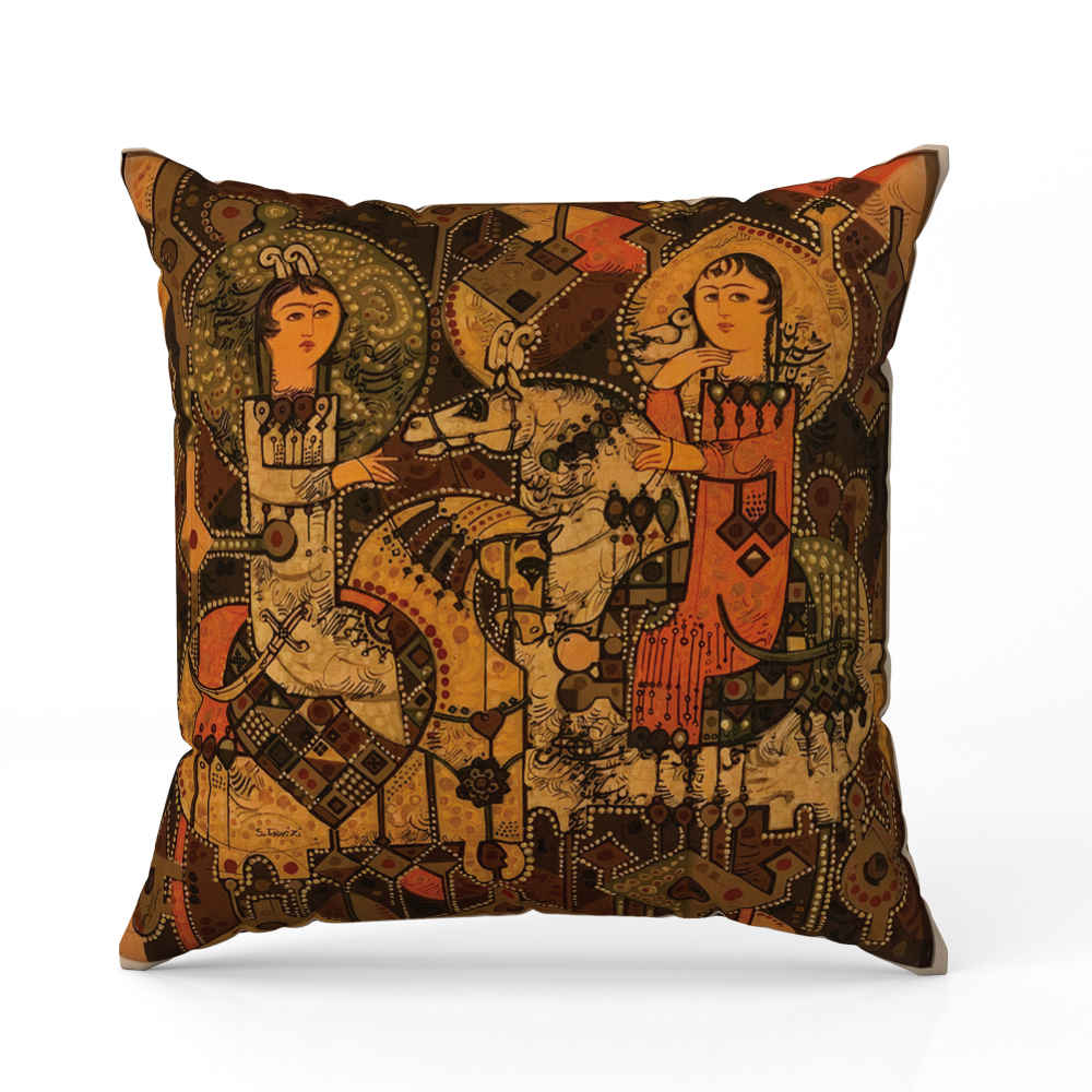 Housse de Coussin Époustouflante - Design Ancien Persan Imprimé