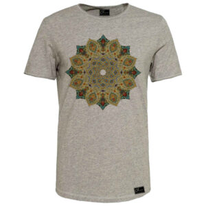 T-shirt en coton gris persan modèle Sahel