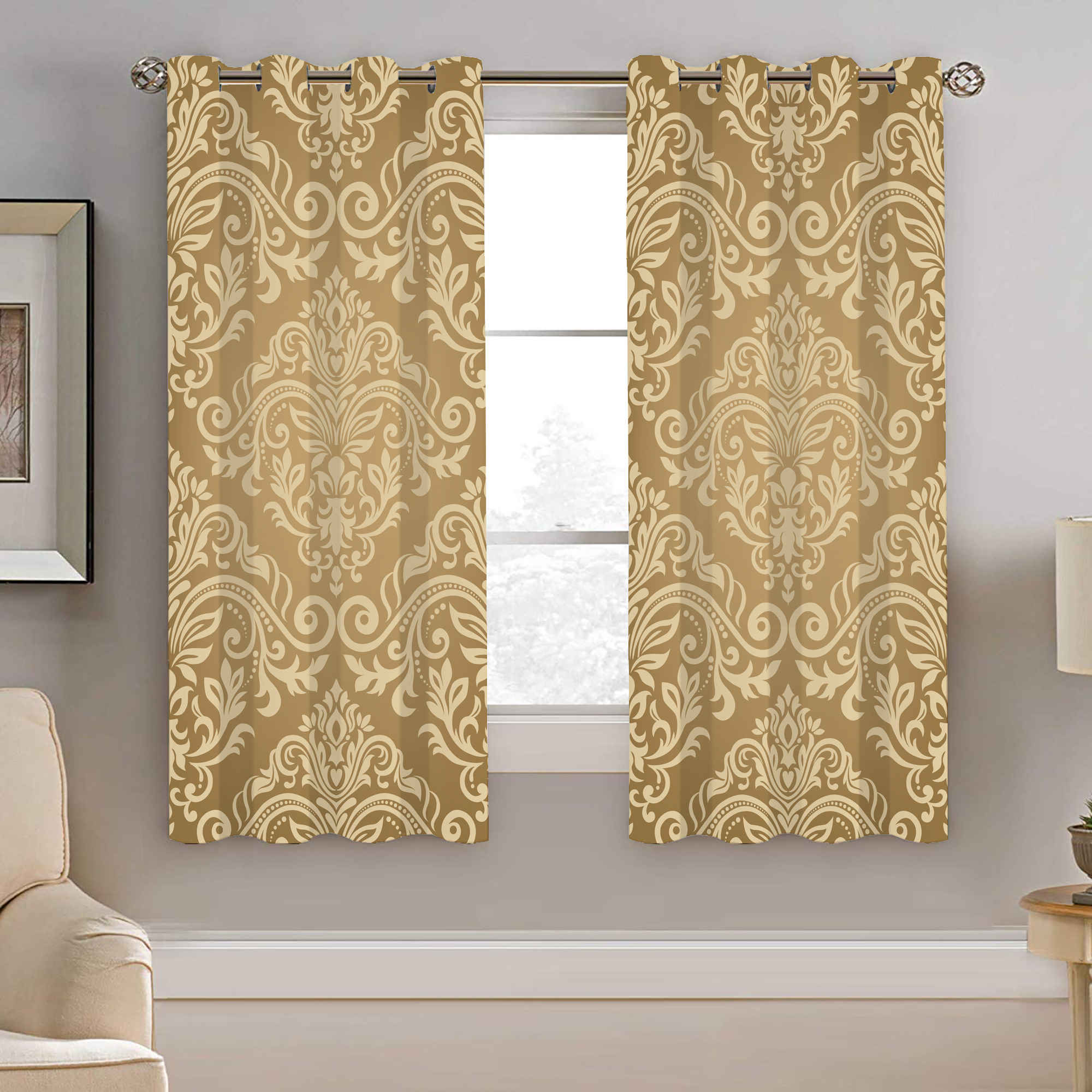 Rideau Œillets en Velours Imprimé – Floral Nikan