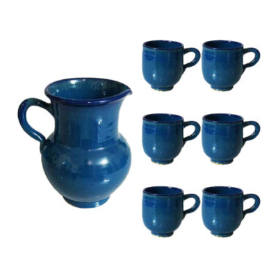 Ensemble Pichet et Tasses en Poterie Persane Fait Main Elizabeth