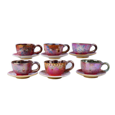 Ensemble de Tasses à Thé Persanes avec Soucoupe – Design Céramique Dream