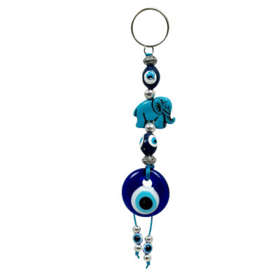 Porte-clés Œil Bleu – Modèle Éléphant