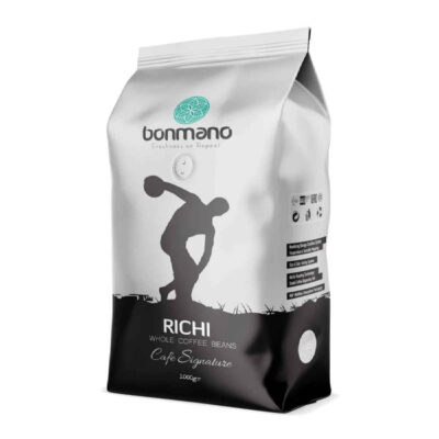 Grains de Café Entiers Fraîchement Torréfiés Bonmano Modèle Richi 1000 gr