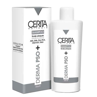 Cerita Derma PSO+ Shampooing pour Cuir Chevelu à Plaques – Soulage les Plaques & Démangeaisons (Pack de 2)