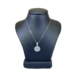 Collier en Argent Thème Œil Protecteur Cercle