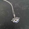 Collier en Argent Thème Œil Protecteur Couronne