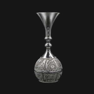 Vase décoratif en filigrane persan recouvert d’argent modèle Kiana