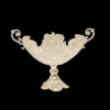 Vase décoratif en filigrane persan recouvert d'argent et bol