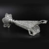 Vase décoratif en filigrane persan recouvert d'argent modèle Trumpet Ermia