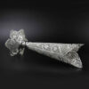 Vase décoratif en filigrane persan recouvert d'argent modèle Trumpet Malileh