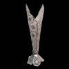 Vase décoratif en filigrane persan recouvert d'argent modèle Trumpet Moshaki