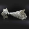 Vase décoratif en filigrane persan recouvert d'argent modèle Trumpet Yasin