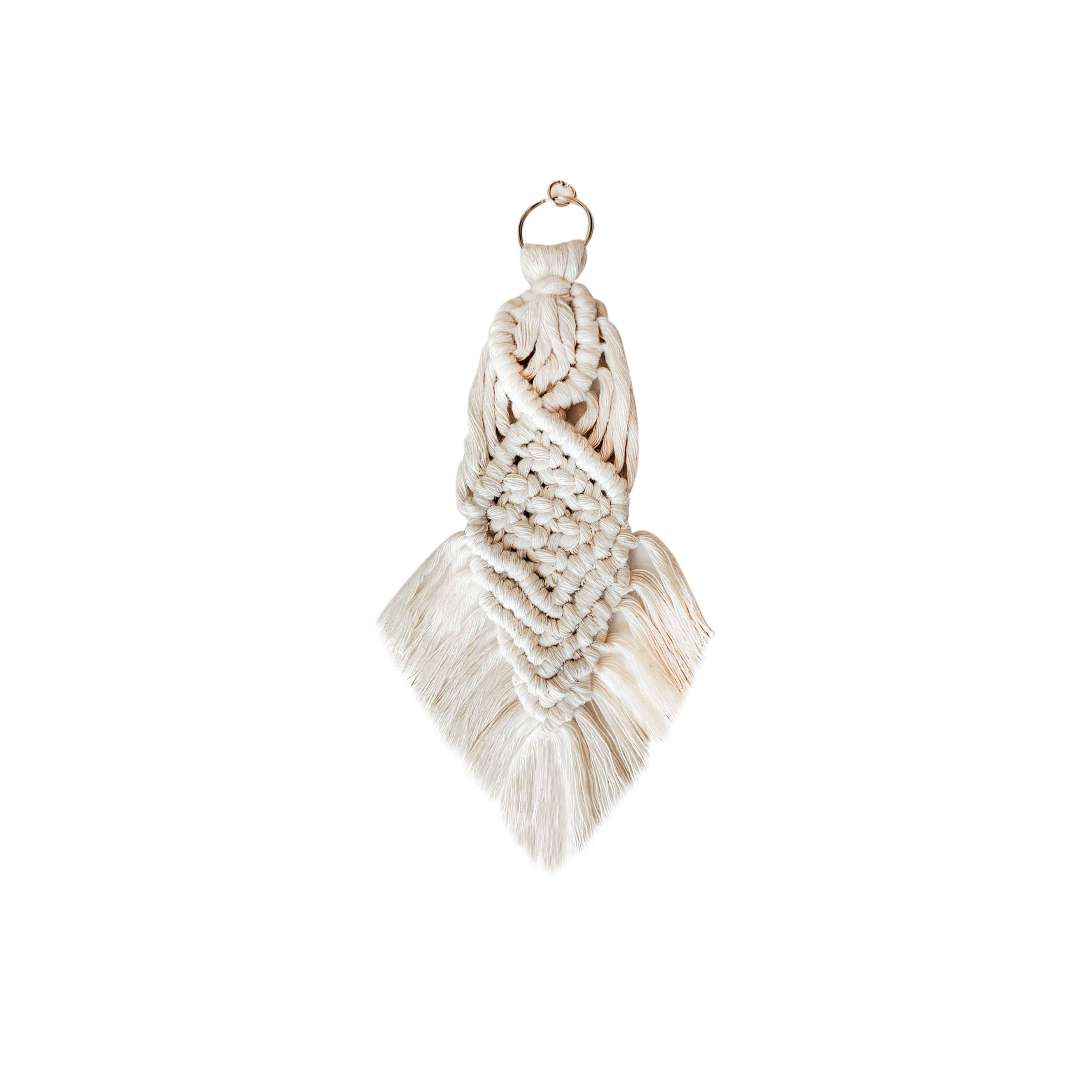 Porte-clés Macramé Persan - Cordon de coton tissé à la main