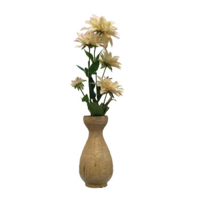 Vases décoratifs en bois faits main, en bois massif naturel, style minimaliste Hamoun.