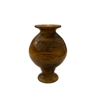 Vase à bourgeons en bois fait main, en bois massif naturel, style minimaliste Laya.
