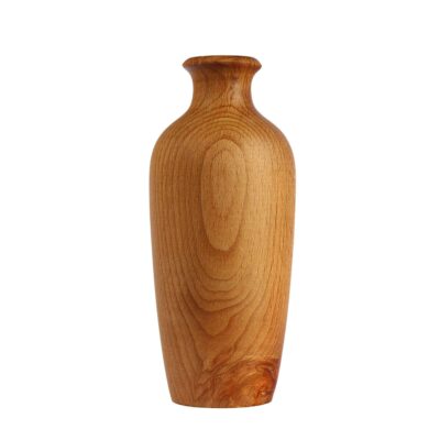 Vases décoratifs en bois faits main, en bois massif naturel, style minimaliste Yasna.