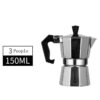 Cafetière Italienne Moka pour Espresso - Capacité 3 Tasses Morsana