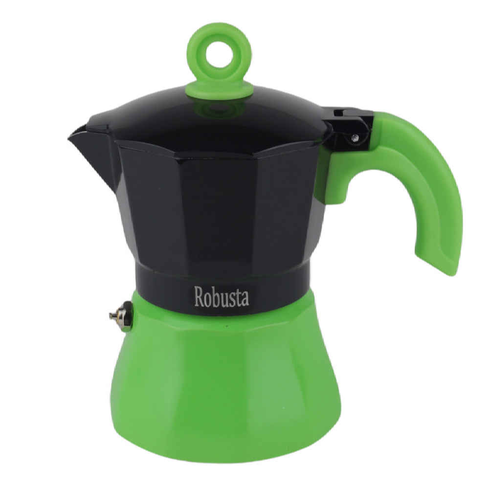 Cafetière Italienne Moka pour Espresso - Capacité 3 Tasses Robusta
