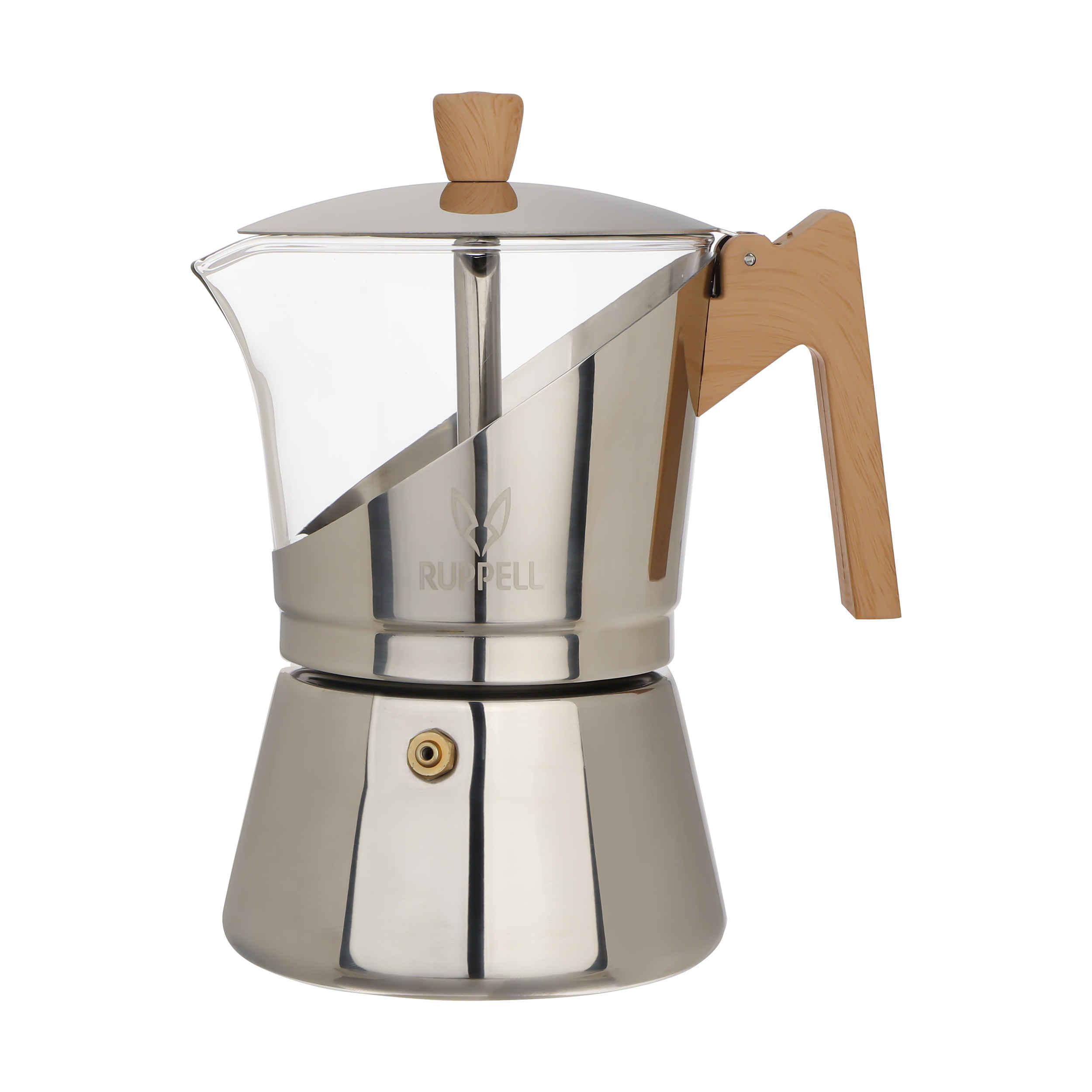 Cafetière Italienne Moka pour Espresso - Capacité 6 Tasses Rupple